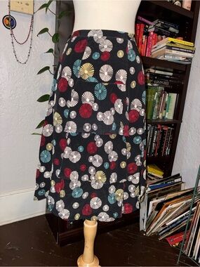 Trashy Diva Pinwheel Silk Skirt Very Rare XS